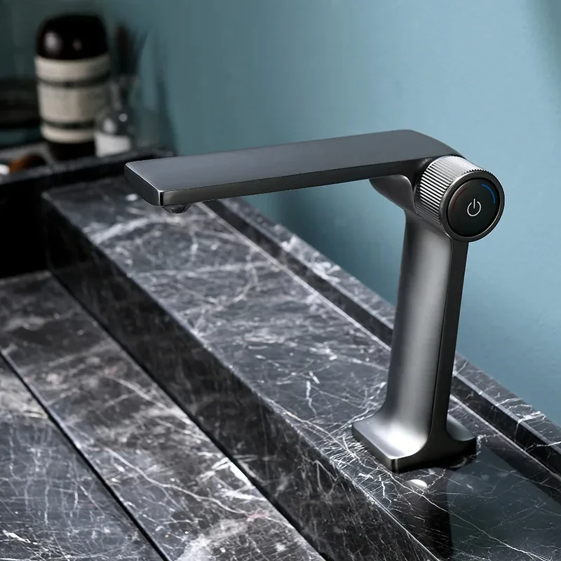 Gunmetal basin mixer faucet brass handle press button gray faucet single handle water tap black sink tap cold hot water tap
Gunmetal basin mixer faucet brass handle press button gray faucet single handle water tap black sink tap cold hot water tap