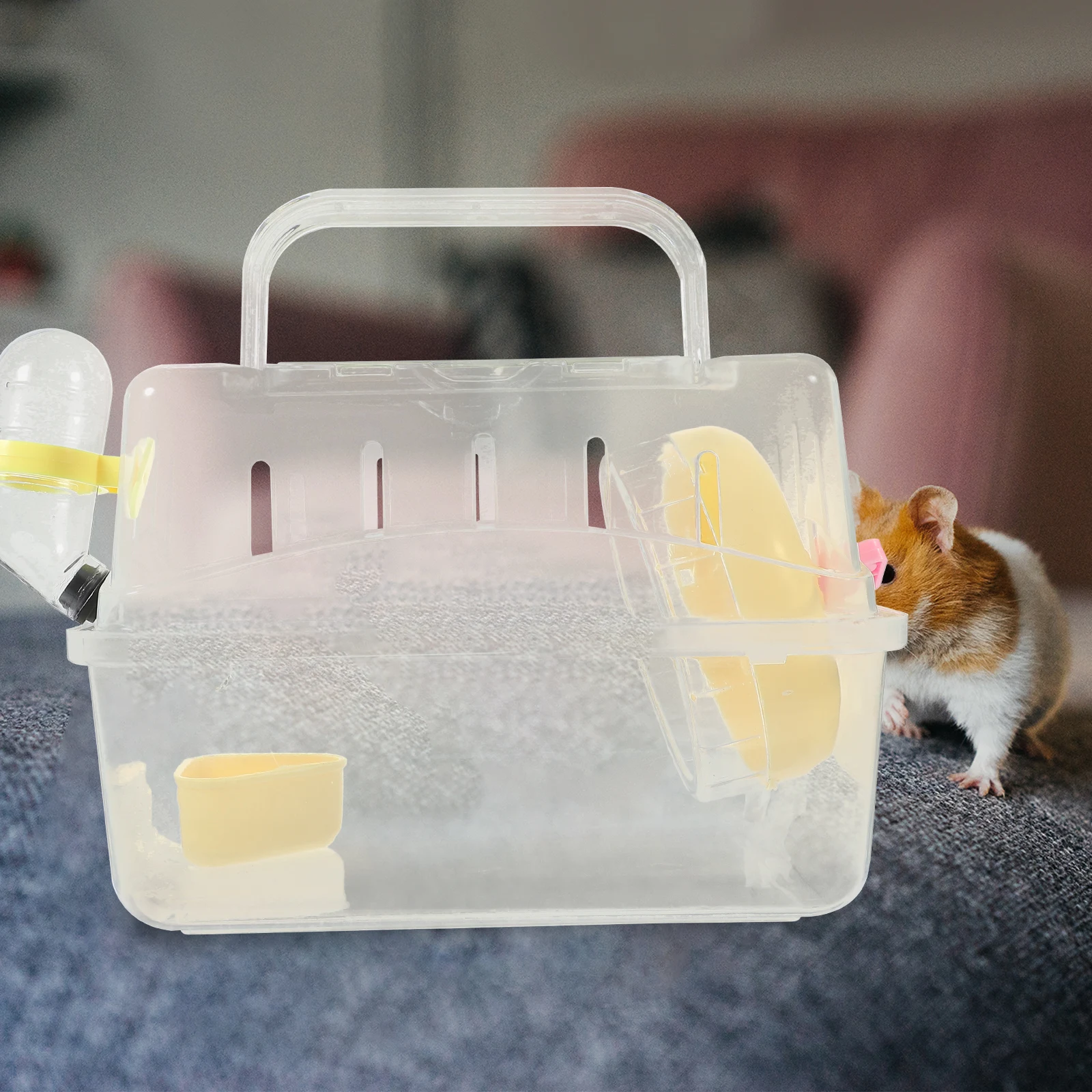 Transparent Panoramic Sunroof Hamster Cage Portable Travel Carrier Large Spacious Nursery Container for Small Pets Mouse Hamster
Transparent Panoramic Sunroof Hamster Cage Portable Travel Carrier Large Spacious Nursery Container for Small Pets Mouse Hamster