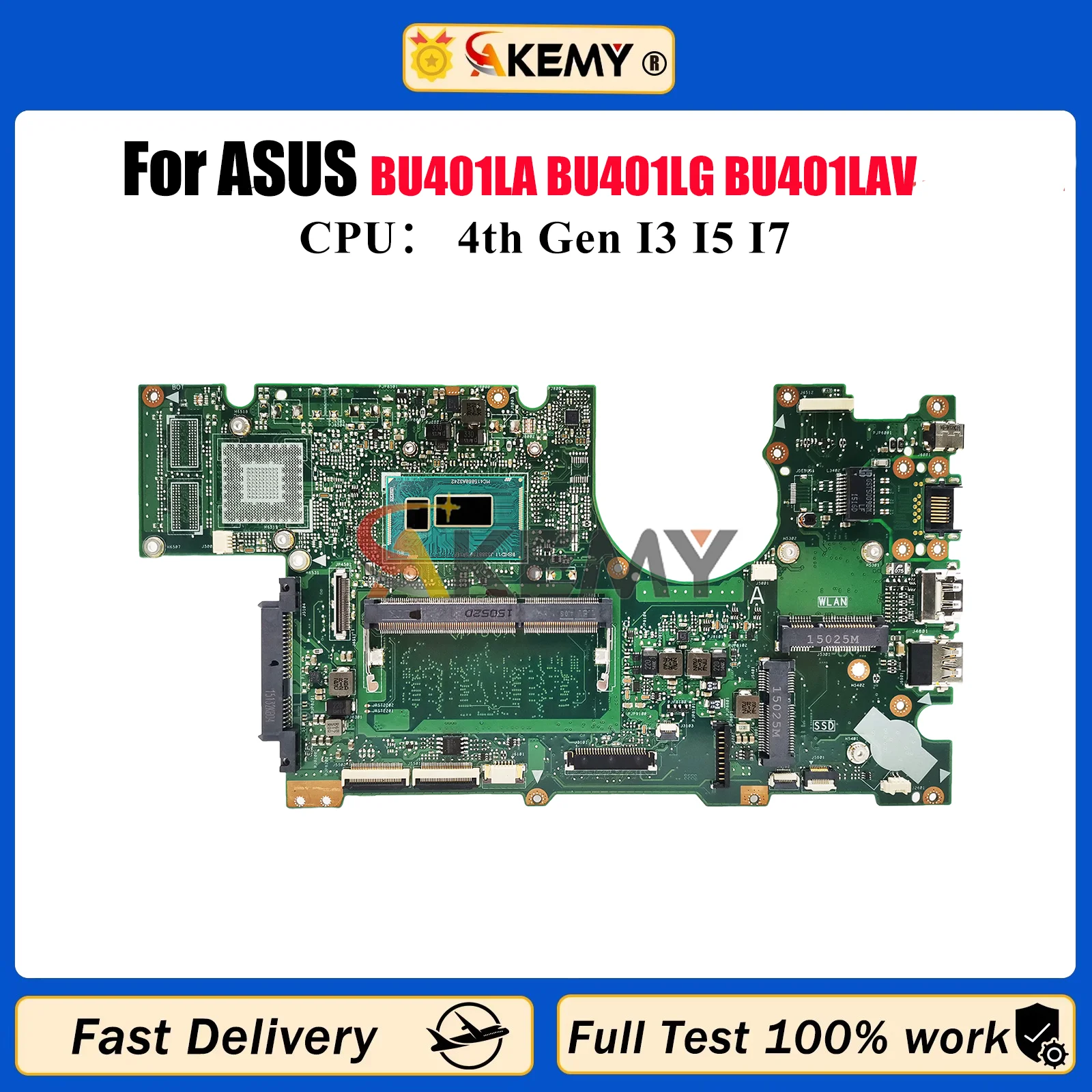 BU401LA Laptop Motherboard For ASUS ExpertBook BU401L BU401LA BU401LG BU401LAV Mainboard W/ I3 I5 I7 CPU 100% tests OK fast ship
BU401LA Laptop Motherboard For ASUS ExpertBook BU401L BU401LA BU401LG BU401LAV Mainboard W/ I3 I5 I7 CPU 100% tests OK fast ship