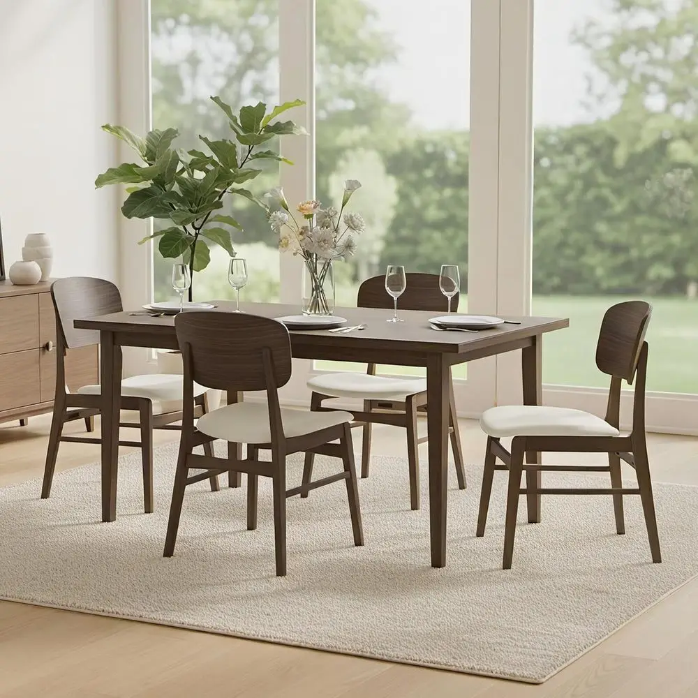 Upholstered Dining Chairs Set of 4, Century Oak Kitchen Chairs with Ergonomic Backrest, Suitable for Restaurant, Café (Cream Fab
Upholstered Dining Chairs Set of 4, Century Oak Kitchen Chairs with Ergonomic Backrest, Suitable for Restaurant, Café (Cream Fab