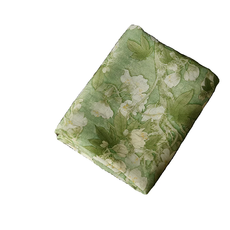 1yard floret digital printing fabric for sewing High quality ramie tela High end dress cheongsam fabrics
1yard floret digital printing fabric for sewing High quality ramie tela High end dress cheongsam fabrics