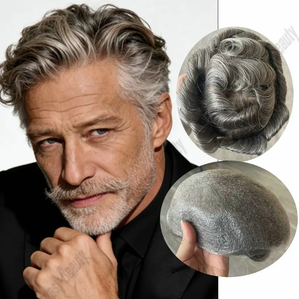 80Density0.02mm Thin Skin Human Hair Men's Toupee Full Thinnest PU Super Natural Hairline Male Hair Replacement System Prothesis
80Density0.02mm Thin Skin Human Hair Men's Toupee Full Thinnest PU Super Natural Hairline Male Hair Replacement System Prothesis