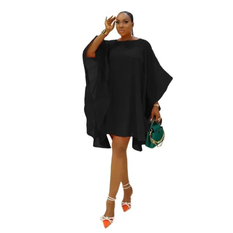 Customized Women Cloak Sleeve Slim Chiffon Dress 2025 Summer Fashion Chic Birthday Night Club Party Street Vestidos Sexy Dresses
Customized Women Cloak Sleeve Slim Chiffon Dress 2025 Summer Fashion Chic Birthday Night Club Party Street Vestidos Sexy Dresses