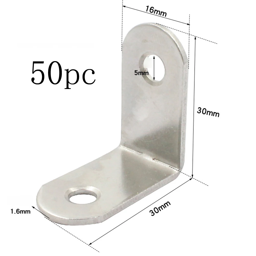50 Pcs Stainless Steel L Shape Angle Corner Brackets with Burr Edges and Deep Threaded Holes for Strong Wood Joints
50 Pcs Stainless Steel L Shape Angle Corner Brackets with Burr Edges and Deep Threaded Holes for Strong Wood Joints