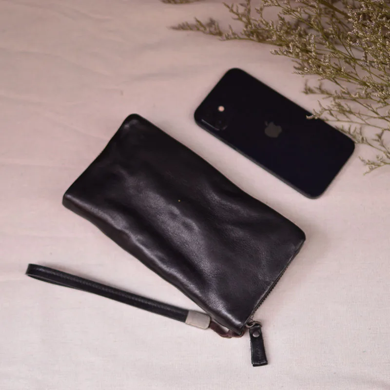 AETOO Vintage hand-made wallet Men's leather long zipper high-grade pleated head layer cowhide vertical leather wallet
AETOO Vintage hand-made wallet Men's leather long zipper high-grade pleated head layer cowhide vertical leather wallet
