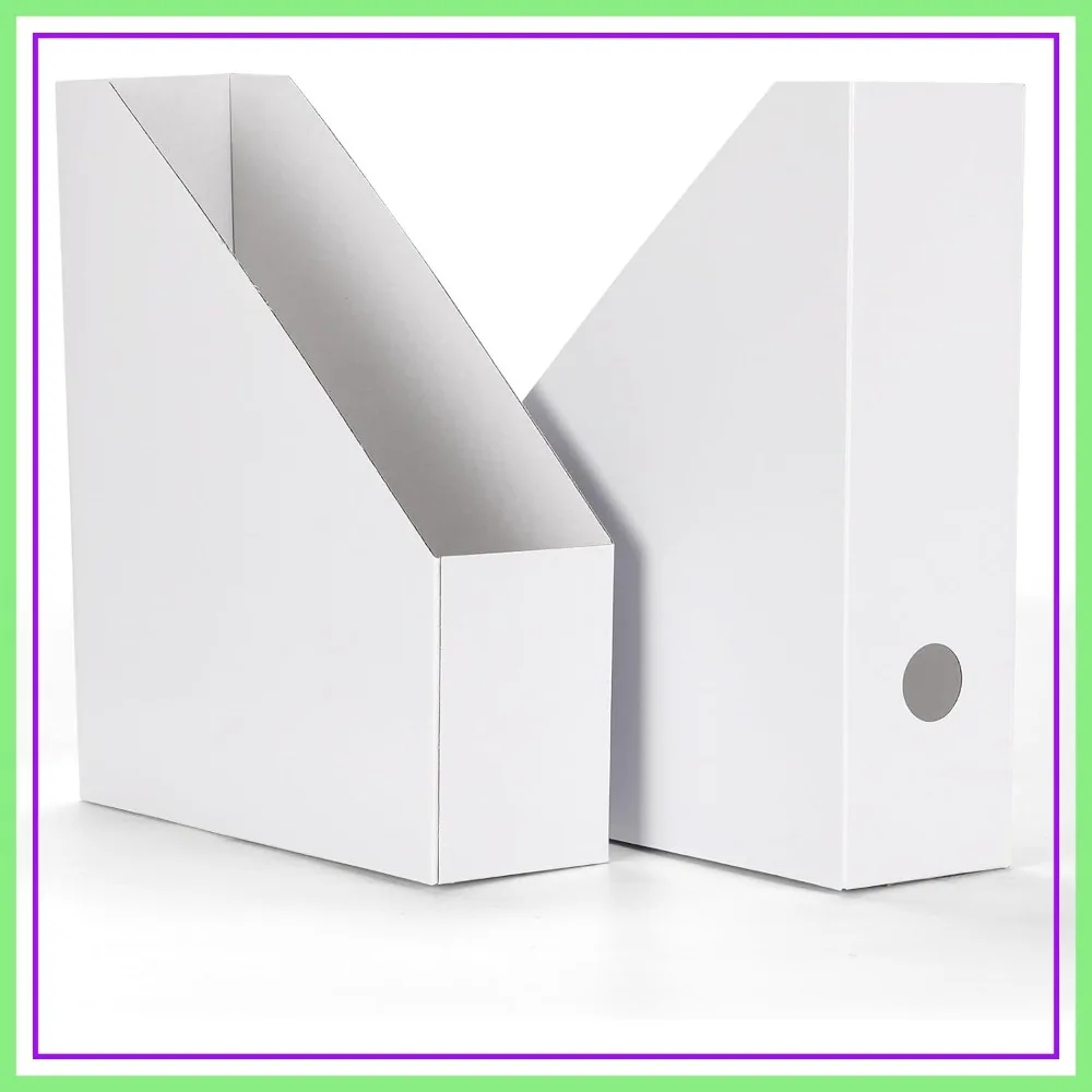12 Pack Magazine File Holder, Cardboard Storage Box for Books, Documents, 9.9x3.3x12 Inches, Foldable with Label
12 Pack Magazine File Holder, Cardboard Storage Box for Books, Documents, 9.9x3.3x12 Inches, Foldable with Label