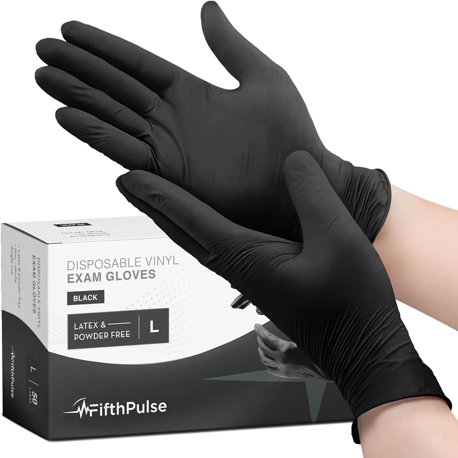 Black Vinyl Disposable Gloves - Powder and Latex Free Medical Exam Gloves for Healthcare
Black Vinyl Disposable Gloves - Powder and Latex Free Medical Exam Gloves for Healthcare