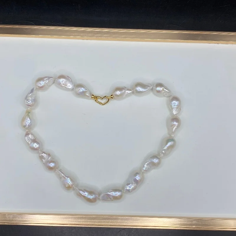 New Baroque Irregular Natural Fresh water Pearl Necklace Classic Retro Pearls White Choker S925 Clasp Women's Neck Jewelry
New Baroque Irregular Natural Fresh water Pearl Necklace Classic Retro Pearls White Choker S925 Clasp Women's Neck Jewelry