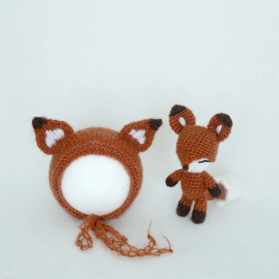 Fox Bonnet And Toy Set Newborn Photography props Knitted Tail Fox Doll And Hat Crochet Mohair Anmial Toy Baby Gift
Fox Bonnet And Toy Set Newborn Photography props Knitted Tail Fox Doll And Hat Crochet Mohair Anmial Toy Baby Gift