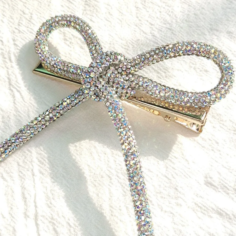 Elegant Vintage Bowknot Clips Crystal Rhinestone Hair Clip Ribbon Accessories Women
Elegant Vintage Bowknot Clips Crystal Rhinestone Hair Clip Ribbon Accessories Women
