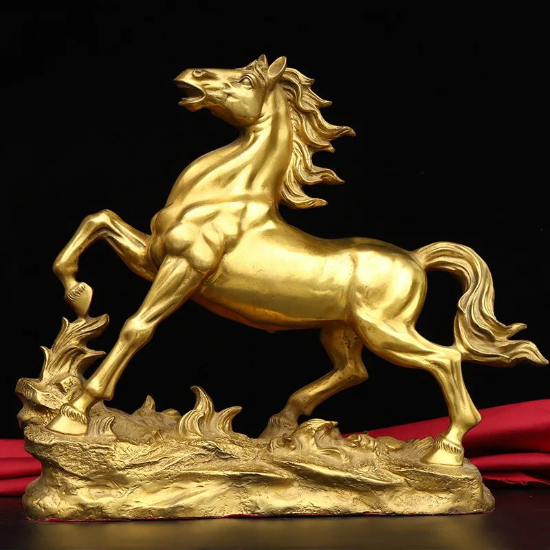 Guyunzhai Copper Chinese Zodiac Ornaments Jump Horse Housewarming Home Office Decorations Brass Crafts
Guyunzhai Copper Chinese Zodiac Ornaments Jump Horse Housewarming Home Office Decorations Brass Crafts