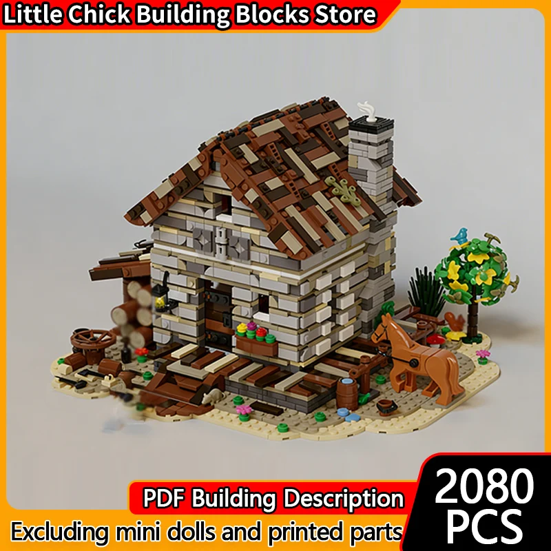 Модель City Street View MOC, строительные кирпичи, старый каменный дом, модульная технология, детские праздничные подарки, сборные игрушки, костюм
Модель City Street View MOC, строительные кирпичи, старый каменный дом, модульная технология, детские праздничные подарки, сборные игрушки, костюм