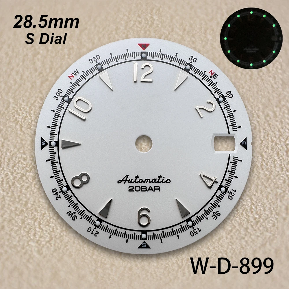 28.5mm S Logo Dial Fit NH35/NH36/4R/7S Japanese Movement Green Luminous Matte Diving High-Quality Watch Modified Accessories
28.5mm S Logo Dial Fit NH35/NH36/4R/7S Japanese Movement Green Luminous Matte Diving High-Quality Watch Modified Accessories