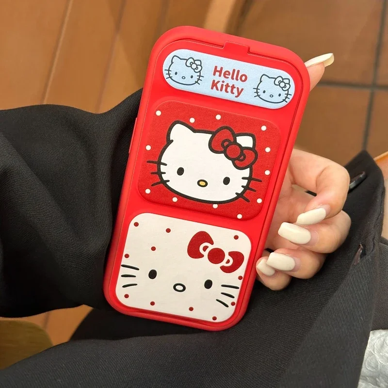 Милый мультяшный Sanrio Hello Kitty, складной чехол-подставка, раскладной чехол для телефона для iPhone 16 Pro 15 14 13 Pro Max, противоударный жесткий чехол
Милый мультяшный Sanrio Hello Kitty, складной чехол-подставка, раскладной чехол для телефона для iPhone 16 Pro 15 14 13 Pro Max, противоударный жесткий чехол