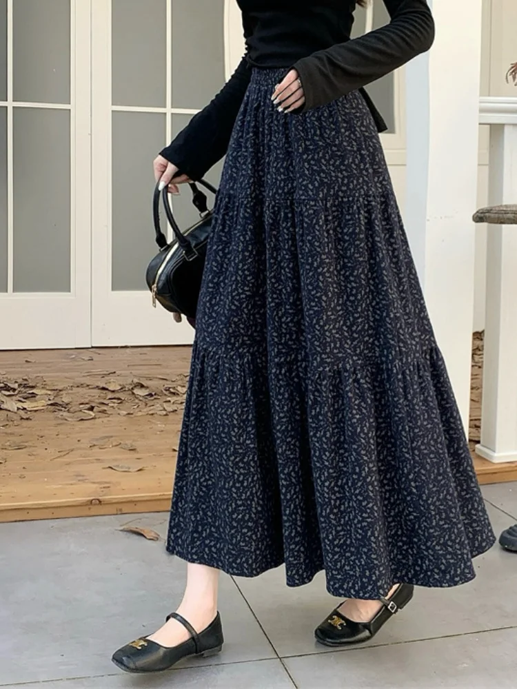 SMTHMA New Autumn Winter Print Big SwingSkirt Women Elastic Waist Warm Long Skirts Female Loose Vintage Skirts
SMTHMA New Autumn Winter Print Big SwingSkirt Women Elastic Waist Warm Long Skirts Female Loose Vintage Skirts