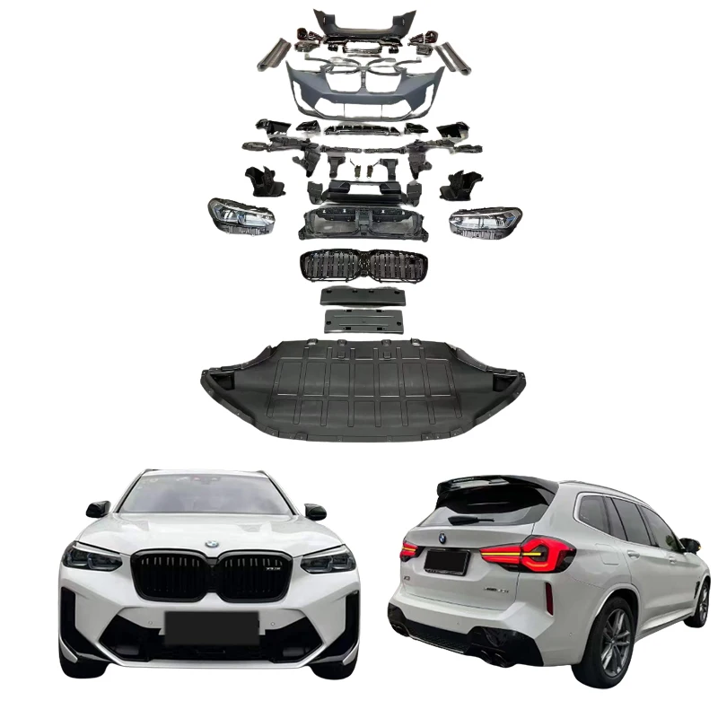 Комплект кузова Runde G01 для BMWs X3 2018-2020 гг., старый обновленный новый комплект кузова X3M LCI, передний бампер, задний бампер, фара, задние фонари
Комплект кузова Runde G01 для BMWs X3 2018-2020 гг., старый обновленный новый комплект кузова X3M LCI, передний бампер, задний бампер, фара, задние фонари