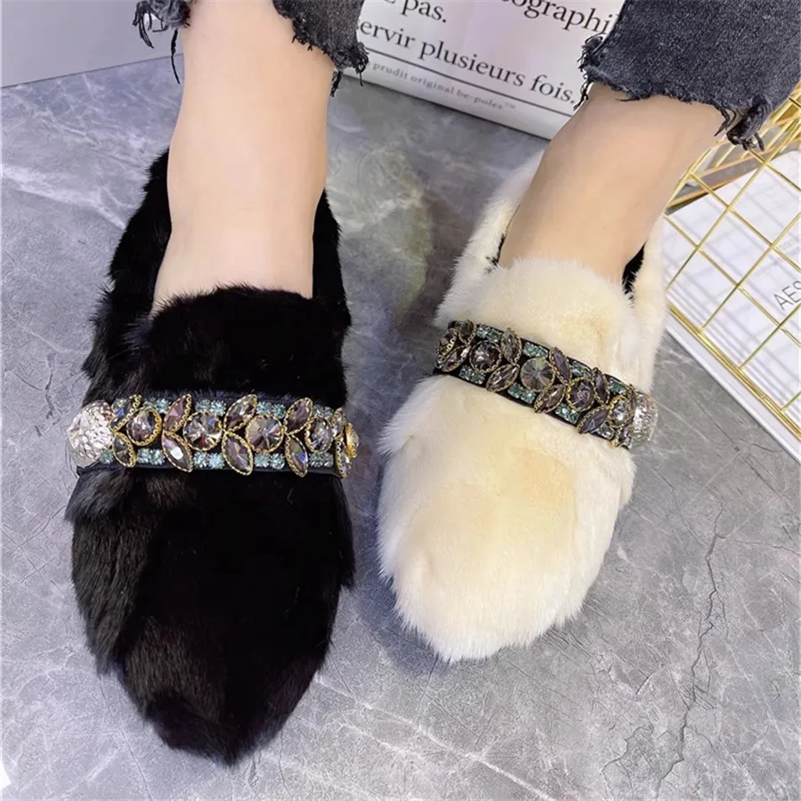 Женские повседневные лоферы на плоской подошве с черным мехом норки и кристаллами, зимние теплые прогулочные туфли на плоской подошве с мехом, женские эспадрильи большого размера 42, криперы
Женские повседневные лоферы на плоской подошве с черным мехом норки и кристаллами, зимние теплые прогулочные туфли на плоской подошве с мехом, женские эспадрильи большого размера 42, криперы