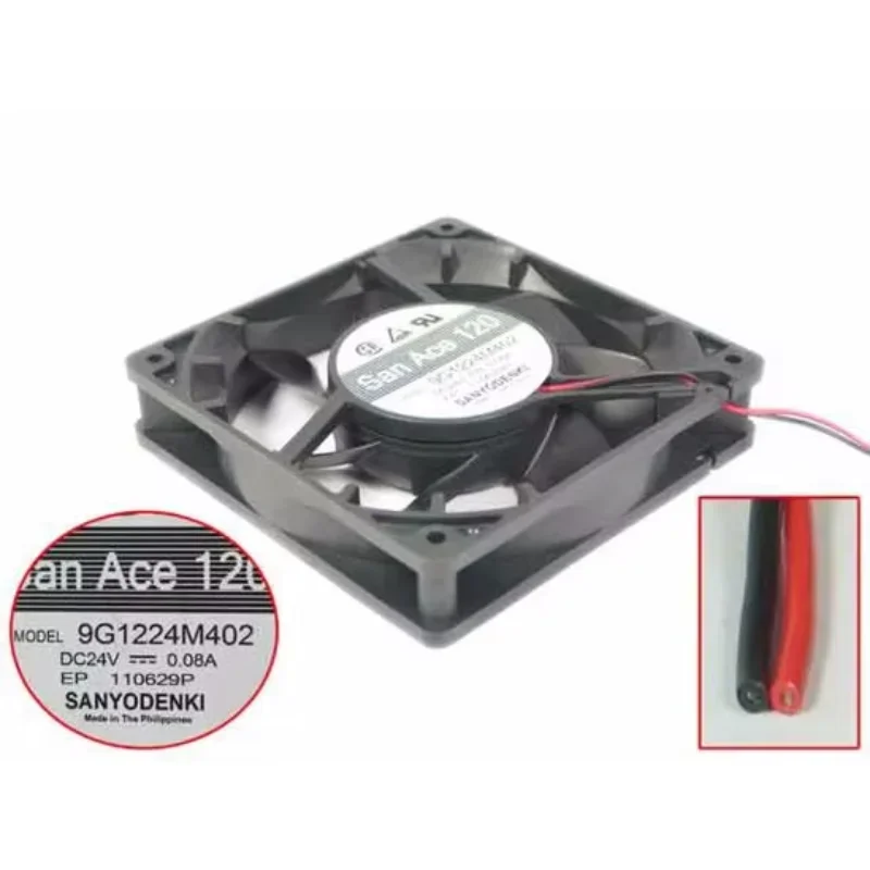 Sanyo Denki 9G1224M402 DC 24V 0.08A 120x120x25mm 2-Wire Server Cooling Fan
Sanyo Denki 9G1224M402 DC 24V 0.08A 120x120x25mm 2-Wire Server Cooling Fan