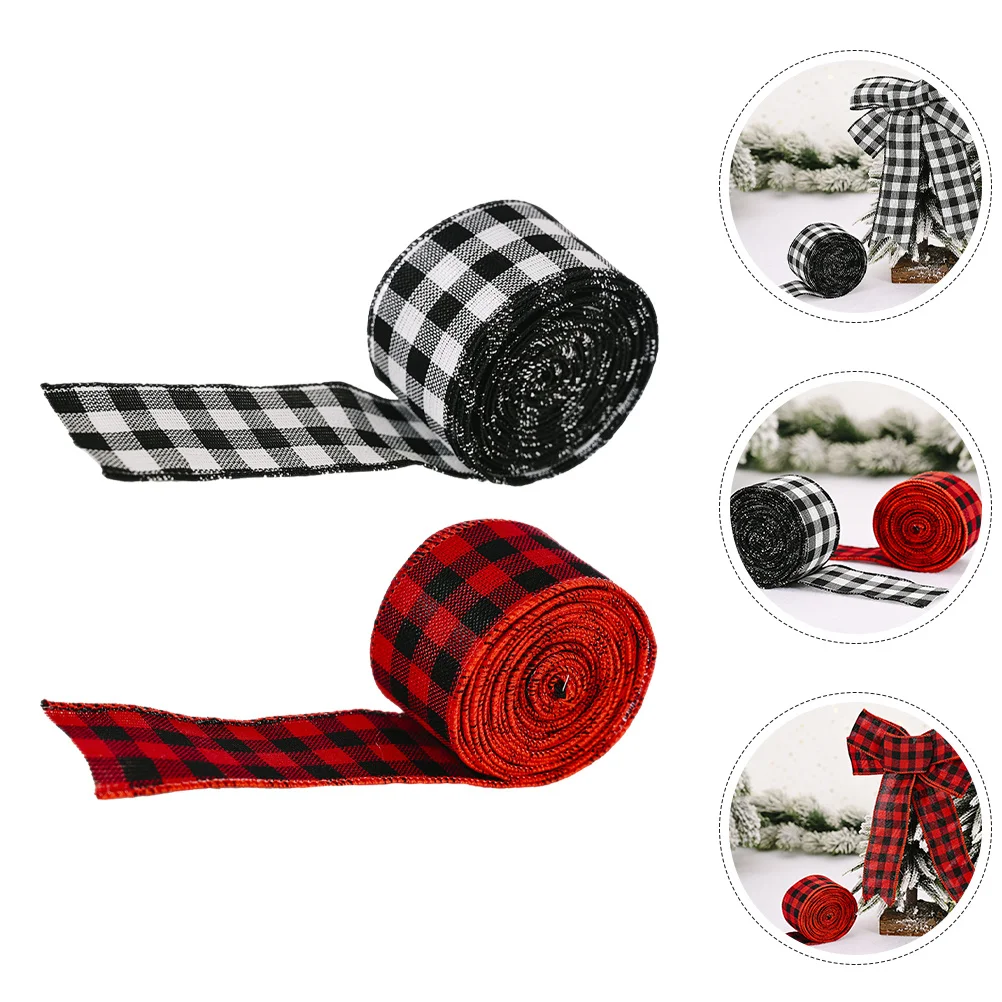 4Pcs Christmas Plaid Ribbon Black White Red Checkered Rustic Holiday Tree Decoration Wrapping Ribbon DIY Crafts
4Pcs Christmas Plaid Ribbon Black White Red Checkered Rustic Holiday Tree Decoration Wrapping Ribbon DIY Crafts