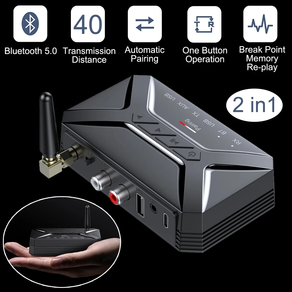 40 м Bluetooth аудио передатчик приемник HD с низкой задержкой беспроводной Bluetooth 3,5 адаптер мм AUX разъем RCA USB для ТВ ПК наушников
40 м Bluetooth аудио передатчик приемник HD с низкой задержкой беспроводной Bluetooth 3,5 адаптер мм AUX разъем RCA USB для ТВ ПК наушников