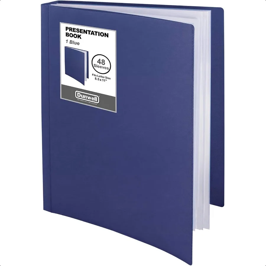 Binder with Plastic Sleeves 48Pocket Blue Presentation Book 8.5 x 11 Portfolio Folder with Clear Sheet Protectors Displays 96Pa
Binder with Plastic Sleeves 48Pocket Blue Presentation Book 8.5 x 11 Portfolio Folder with Clear Sheet Protectors Displays 96Pa