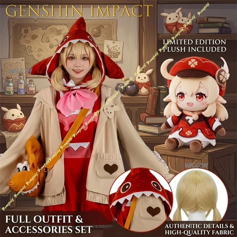 Genshin Impact Klee Cosplay Costume Anime Game Role Play Outfit Women's Dress Halloween Carnival Party Suit Cosplay Costume Cos
Genshin Impact Klee Cosplay Costume Anime Game Role Play Outfit Women's Dress Halloween Carnival Party Suit Cosplay Costume Cos
