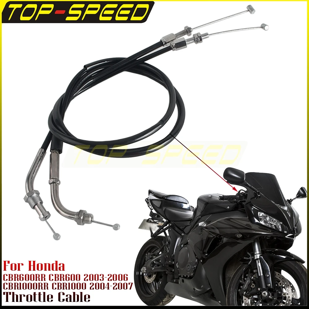 Плетеный трос дроссельной заслонки из нержавеющей стали для Honda CBR600RR CBR600 CBR1000RR CBR1000, линия акселератора мотоцикла, двойные провода дроссельной заслонки 
Плетеный трос дроссельной заслонки из нержавеющей стали для Honda CBR600RR CBR600 CBR1000RR CBR1000, линия акселератора мотоцикла, двойные провода дроссельной заслонки