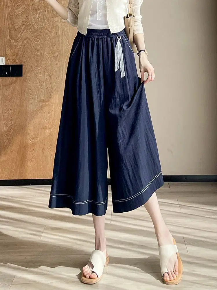 Women's Denim Skirt Pants Summer High Waist Wide Leg Culottes Loose Fit Straight Midi Shorts Casual Baggy Trousers
Women's Denim Skirt Pants Summer High Waist Wide Leg Culottes Loose Fit Straight Midi Shorts Casual Baggy Trousers