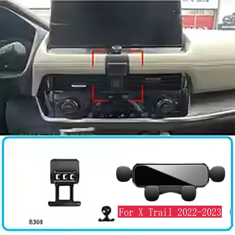 Car Phone Holder for Nissan X-Trail T33 (2022 - 2023). Gravity-mounted, horizontal mobile bracket with base accessories
Car Phone Holder for Nissan X-Trail T33 (2022 - 2023). Gravity-mounted, horizontal mobile bracket with base accessories