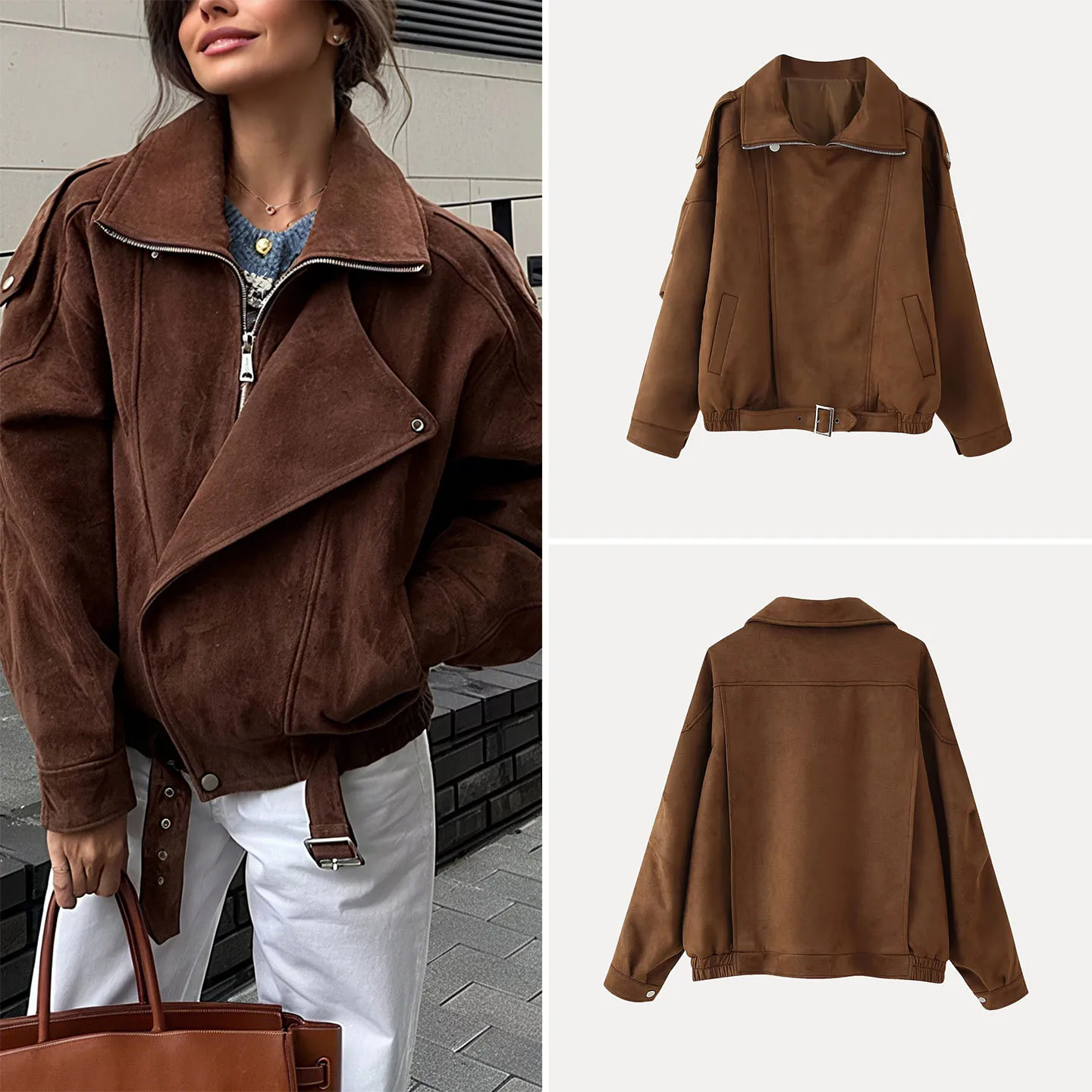 Повседневная женская мода Sle ort Jaet, осень 2023, Z, брендовая свободная посадка, длинная застежка-молния, винтажная Beau Ray
Повседневная женская мода Sle ort Jaet, осень 2023, Z, брендовая свободная посадка, длинная застежка-молния, винтажная Beau Ray