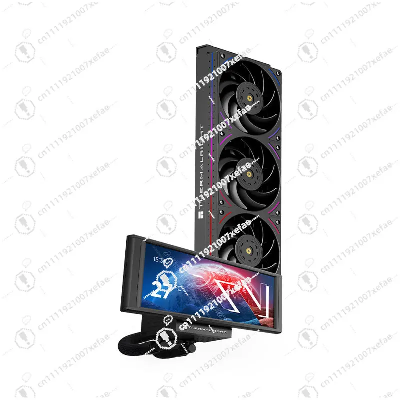 Suitable for 360 ARGB ball bearing large screen black and white digital display liquid computer case cooling fan
Suitable for 360 ARGB ball bearing large screen black and white digital display liquid computer case cooling fan