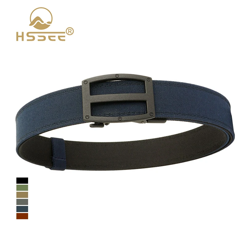 HSSEE синий тактический ремень для мужчин с металлической автоматической пряжкой 1100D нейлоновый жесткий военный полицейский ремень IPSC повседневный мужской ремень
HSSEE синий тактический ремень для мужчин с металлической автоматической пряжкой 1100D нейлоновый жесткий военный полицейский ремень IPSC повседневный мужской ремень