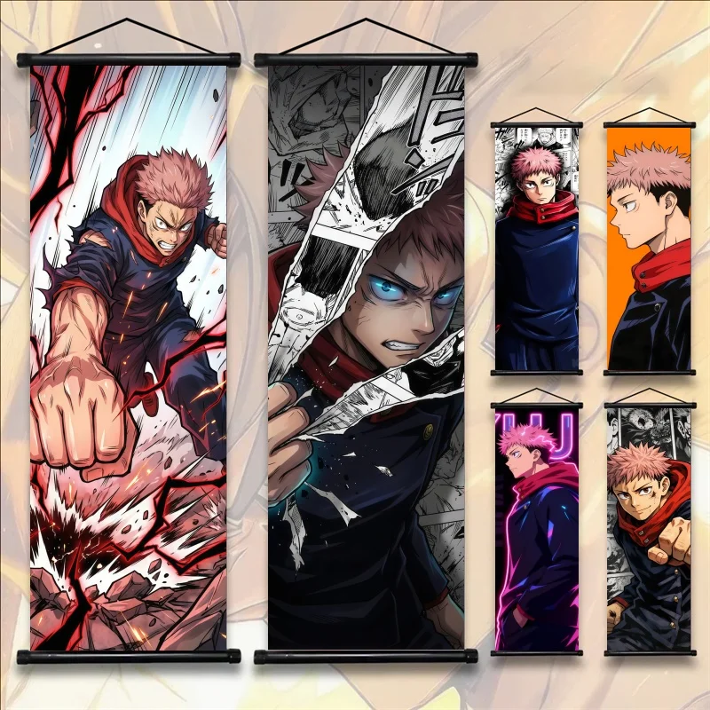 Itadori Yuji Jujutsu Kaisen Anime Wall Art Fabric Hanging Scroll Gift for Fans Bedroom Home Decor
Itadori Yuji Jujutsu Kaisen Anime Wall Art Fabric Hanging Scroll Gift for Fans Bedroom Home Decor