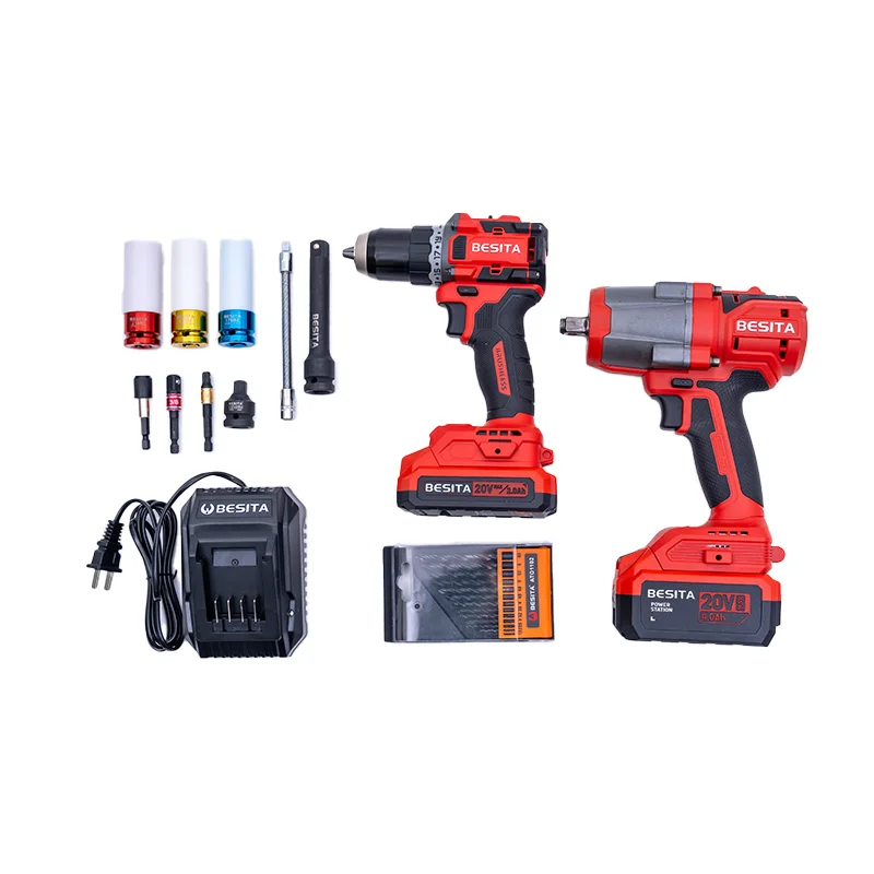 2pcs Electric Drill and Impact Wrench 20v Cordless Dril Lithium Battery Drill Machine Tool Set
2pcs Electric Drill and Impact Wrench 20v Cordless Dril Lithium Battery Drill Machine Tool Set