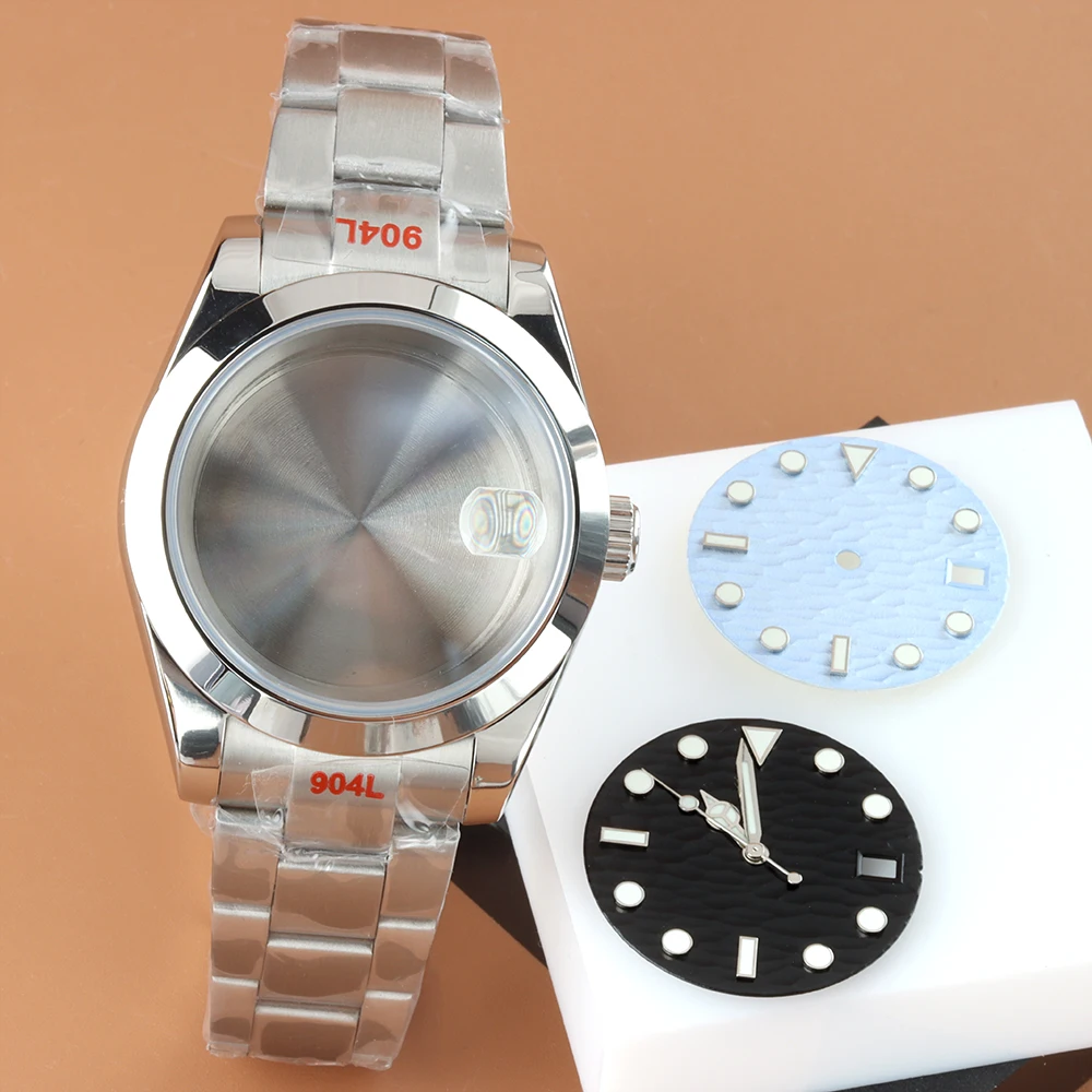 With 28.5mm NH35 Wave Dial Hands Set Watch Case 36/39mm Sapphire Glass Case Fit DATEJUST nh35 nh36 Movement Oyster Bracelet
With 28.5mm NH35 Wave Dial Hands Set Watch Case 36/39mm Sapphire Glass Case Fit DATEJUST nh35 nh36 Movement Oyster Bracelet