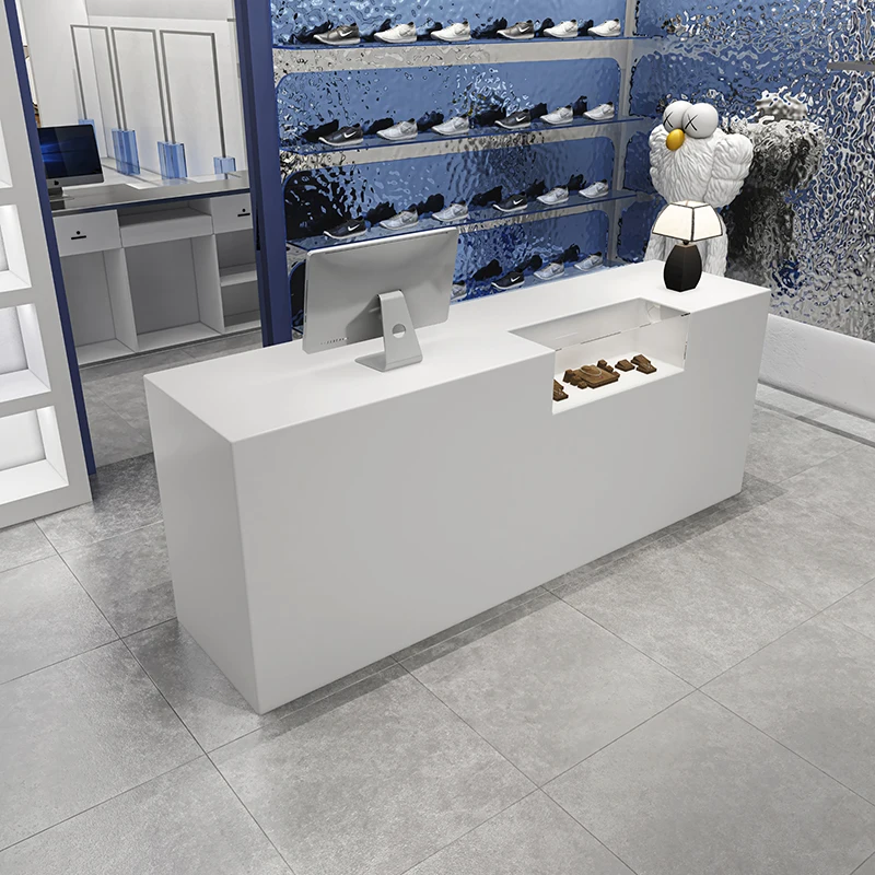 Design Silver Front Desk Reception Counter Luxury L Shaped Reception Desks Beauty Salon Clothing Mostrador Recepcion Furniture
Design Silver Front Desk Reception Counter Luxury L Shaped Reception Desks Beauty Salon Clothing Mostrador Recepcion Furniture