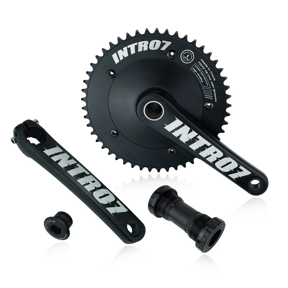 INTRO7 Single Speed Crankset 49T 165mm 144BCD Aluminum Fixed Gear Bike Chainwheel Track Racing Bike Fixie Bicycle Crank Set
INTRO7 Single Speed Crankset 49T 165mm 144BCD Aluminum Fixed Gear Bike Chainwheel Track Racing Bike Fixie Bicycle Crank Set