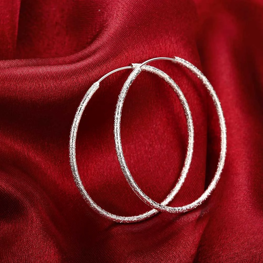 925 Sterling Silver fashion desigan hoop 35MM 50MM 60MM big round circle beautiful high quality for women party Earring Jewelry
925 Sterling Silver fashion desigan hoop 35MM 50MM 60MM big round circle beautiful high quality for women party Earring Jewelry
