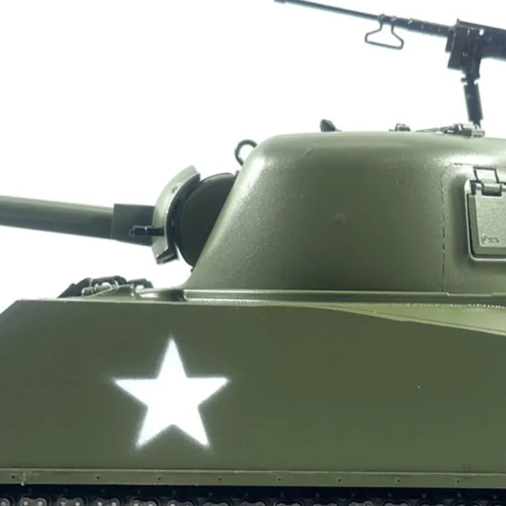 Металлический радиоуправляемый танк Mato 1/16 M4A3 Sherman RTR, инфракрасный, с откатом, армейский зеленый, 360 градусов, с электрическим контактным кольцом, 1230 TH00673-SMT7
Металлический радиоуправляемый танк Mato 1/16 M4A3 Sherman RTR, инфракрасный, с откатом, армейский зеленый, 360 градусов, с электрическим контактным кольцом, 1230 TH00673-SMT7