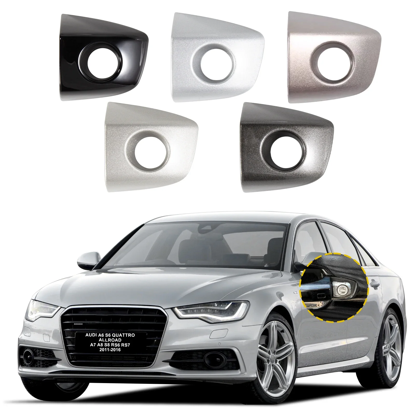 Handle Cover Cap Compatible With Audi A6 S6 Quattro Allroad A7 A8 S8 RS7 2011-2016 4H1837879 Door Handle Key Cover Front Left
Handle Cover Cap Compatible With Audi A6 S6 Quattro Allroad A7 A8 S8 RS7 2011-2016 4H1837879 Door Handle Key Cover Front Left