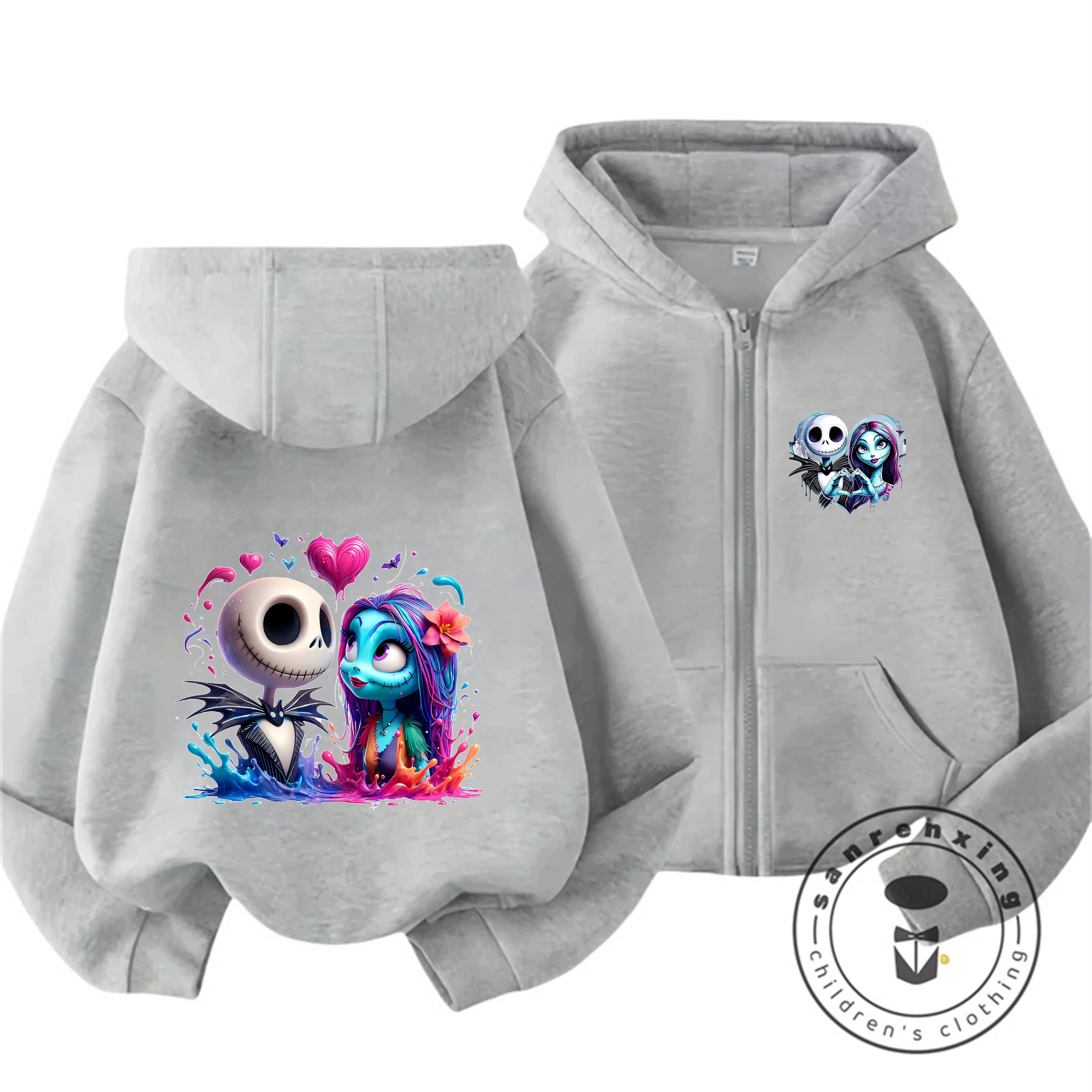 The Nightmare Before Christmas Zipper Hoodie New Style 3-14Y Autumn Winter Cute Kawaii Warm Casual Kids
The Nightmare Before Christmas Zipper Hoodie New Style 3-14Y Autumn Winter Cute Kawaii Warm Casual Kids