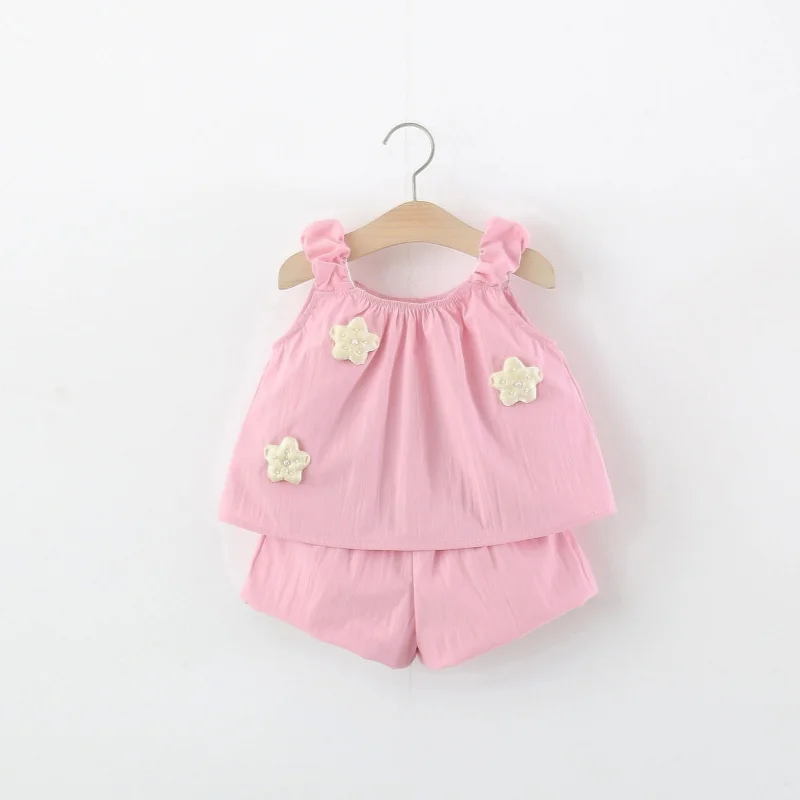 3673Girls' Summer Outfit Set New Korean Style Children's Camisole Top and Shorts Two-Piece Set Summer Baby Girl Clothes
3673Girls' Summer Outfit Set New Korean Style Children's Camisole Top and Shorts Two-Piece Set Summer Baby Girl Clothes