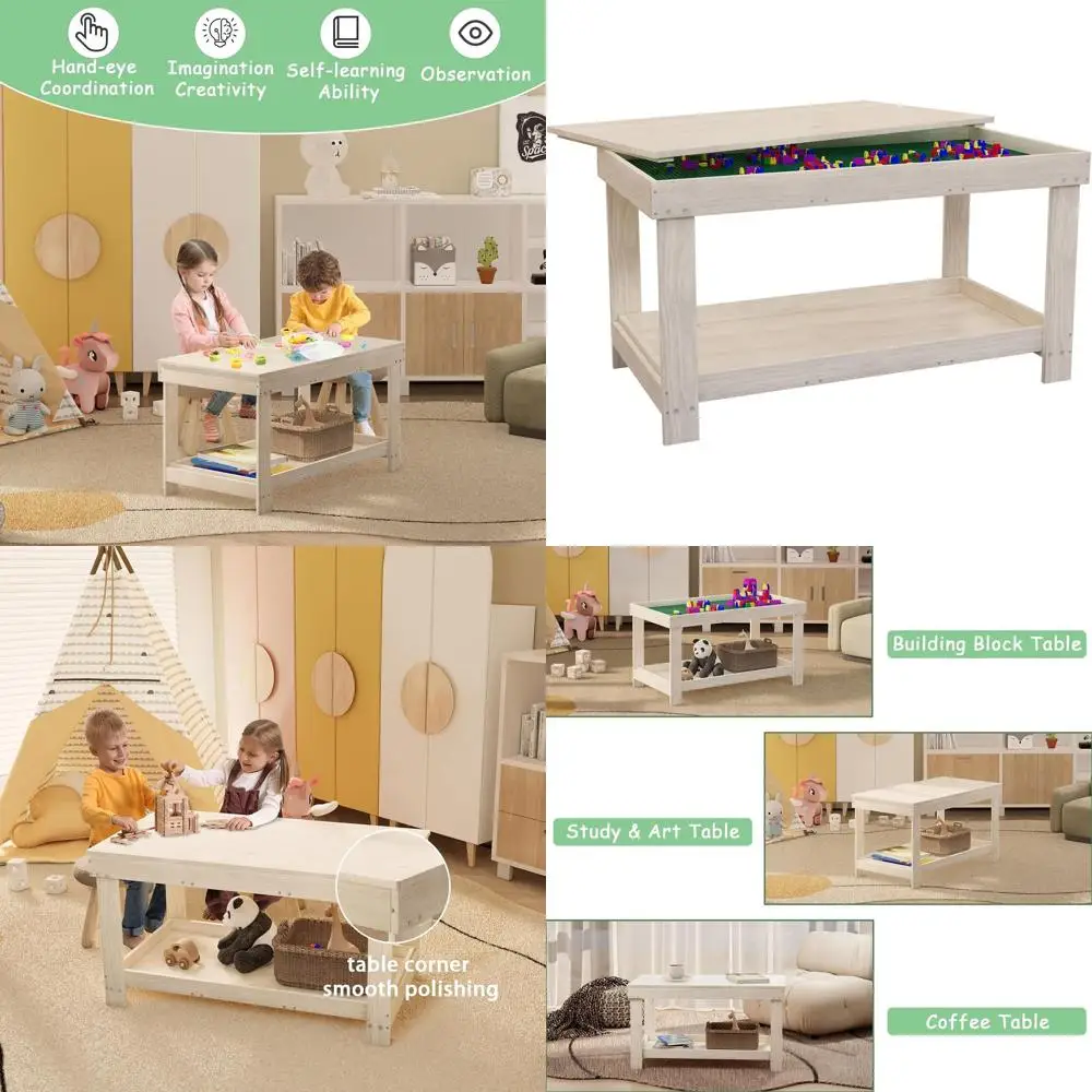 Деревянный детский стол для занятий с местом для хранения, подходит для конструкторов, рисования, чтения, идеально подходит для мальчиков и девочек
Деревянный детский стол для занятий с местом для хранения, подходит для конструкторов, рисования, чтения, идеально подходит для мальчиков и девочек