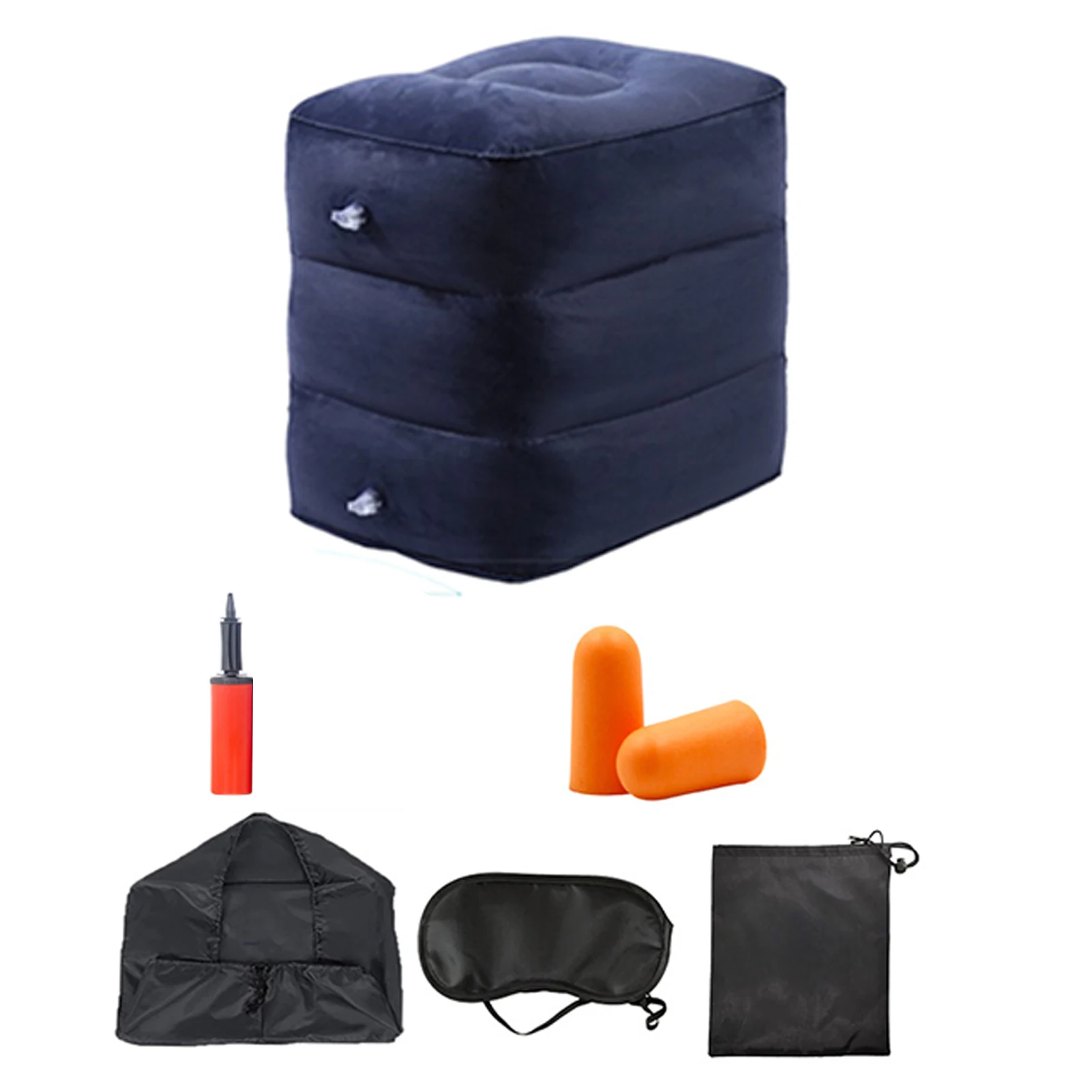 7Pcs Inflatable Travel Foot Rest Pillow Height Adjustable 3 Layers Multipurpose Airplane Car Bus Travel Kids Airplane Bed
7Pcs Inflatable Travel Foot Rest Pillow Height Adjustable 3 Layers Multipurpose Airplane Car Bus Travel Kids Airplane Bed