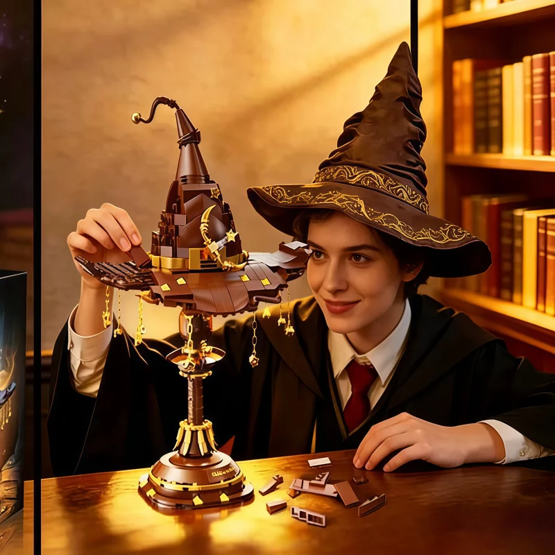 Retro witch hat building block table lamp, magical wizard-shaped building block set, suitable for adult enthusiasts for collecti
Retro witch hat building block table lamp, magical wizard-shaped building block set, suitable for adult enthusiasts for collecti