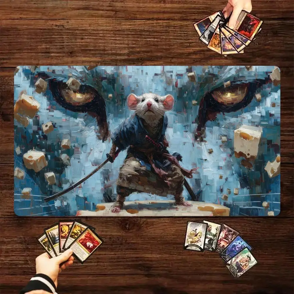 Rat Samurai and Cat Magic Card Battle Mat MTG Playmat Anti-slip Base 35X60CM gathering gaming mats Board Game Mat for TCG
Rat Samurai and Cat Magic Card Battle Mat MTG Playmat Anti-slip Base 35X60CM gathering gaming mats Board Game Mat for TCG