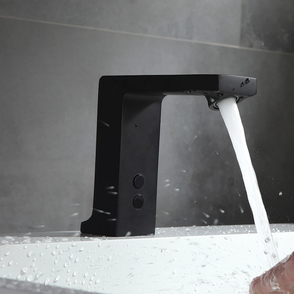 Automatic Sensor Faucet Chrome Brass Body Material Negro Color Dc 6 Voltage Deck Mounted Installation
Automatic Sensor Faucet Chrome Brass Body Material Negro Color Dc 6 Voltage Deck Mounted Installation