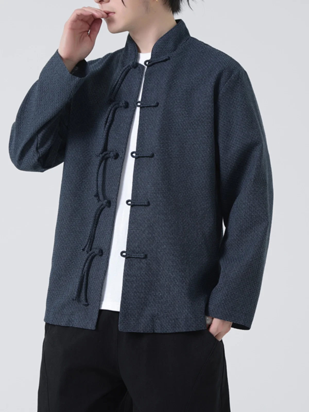 New Chinese Sle Long Sve Linen irt Buttoned Hanfu Jaet Spring New Faion Loose Fit Youth ular irt
New Chinese Sle Long Sve Linen irt Buttoned Hanfu Jaet Spring New Faion Loose Fit Youth ular irt