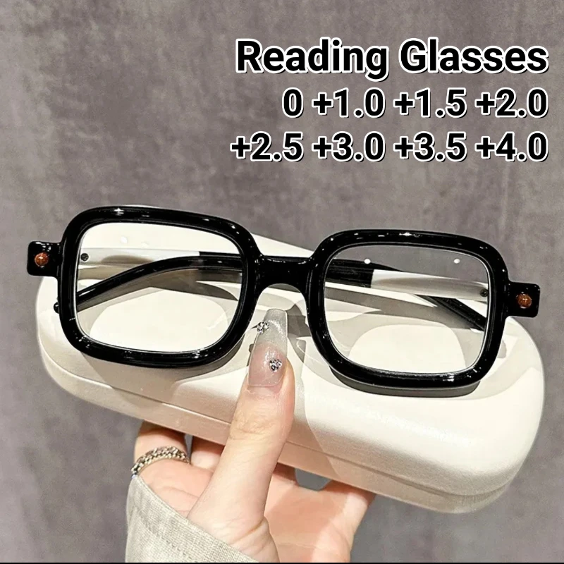 Retro Large Frame Presbyopia Glasses for Men and Women High-definition Eye Protection Reading Glasses Anti Blue Light Eyewear
Retro Large Frame Presbyopia Glasses for Men and Women High-definition Eye Protection Reading Glasses Anti Blue Light Eyewear