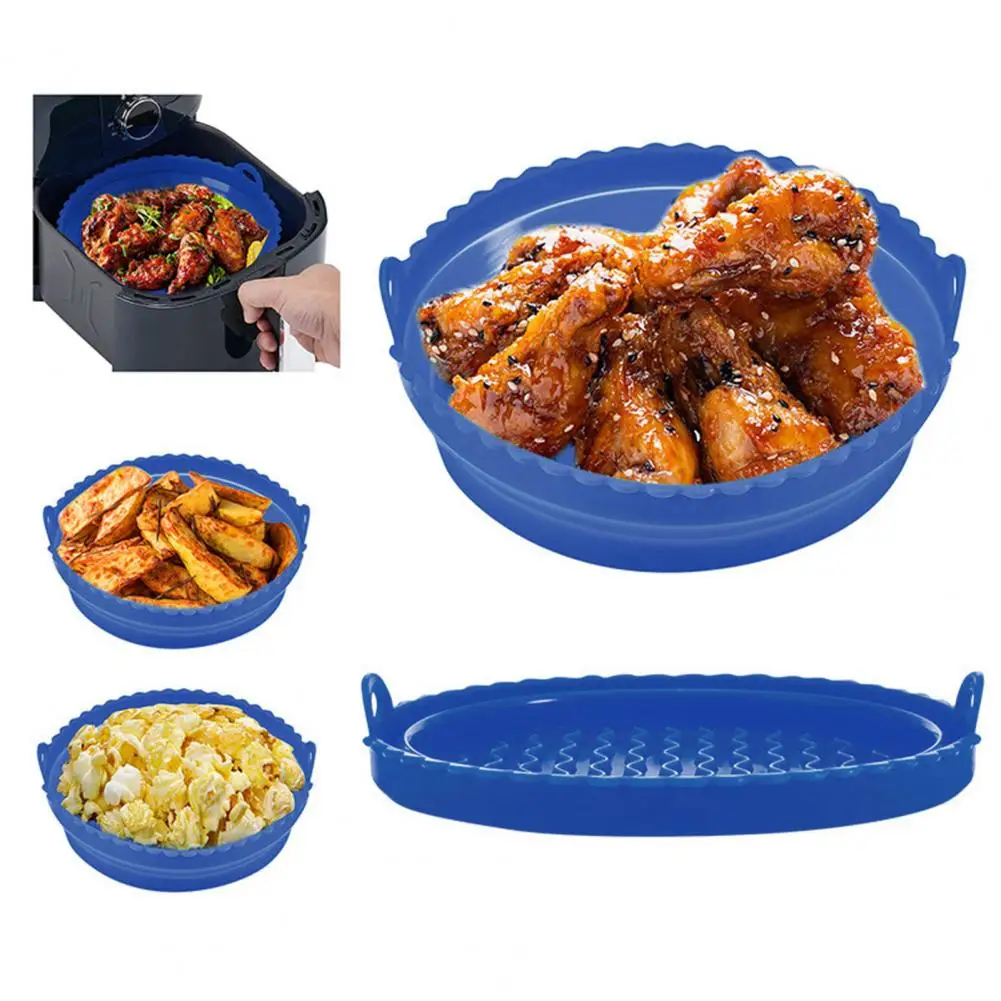 Fryer Pan Reliable Foldable Anti-deform Silicone Baking Tray Fryer Pad Home Supply
Fryer Pan Reliable Foldable Anti-deform Silicone Baking Tray Fryer Pad Home Supply